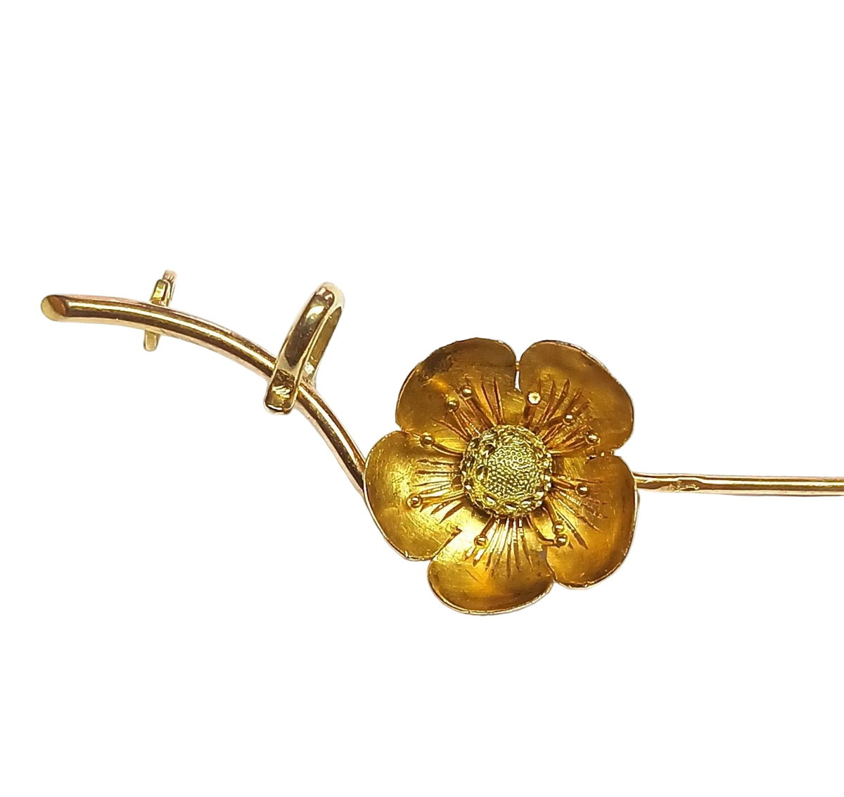 Paul Ducellier, Broche ancienne, fleur de cerisier, fin XIXe siècle - Castafiore