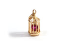 Pendentif Amour en cage en or - Castafiore