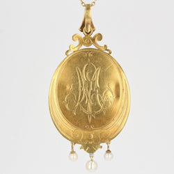 Pendentif ancien Camée et Perles fines - Castafiore