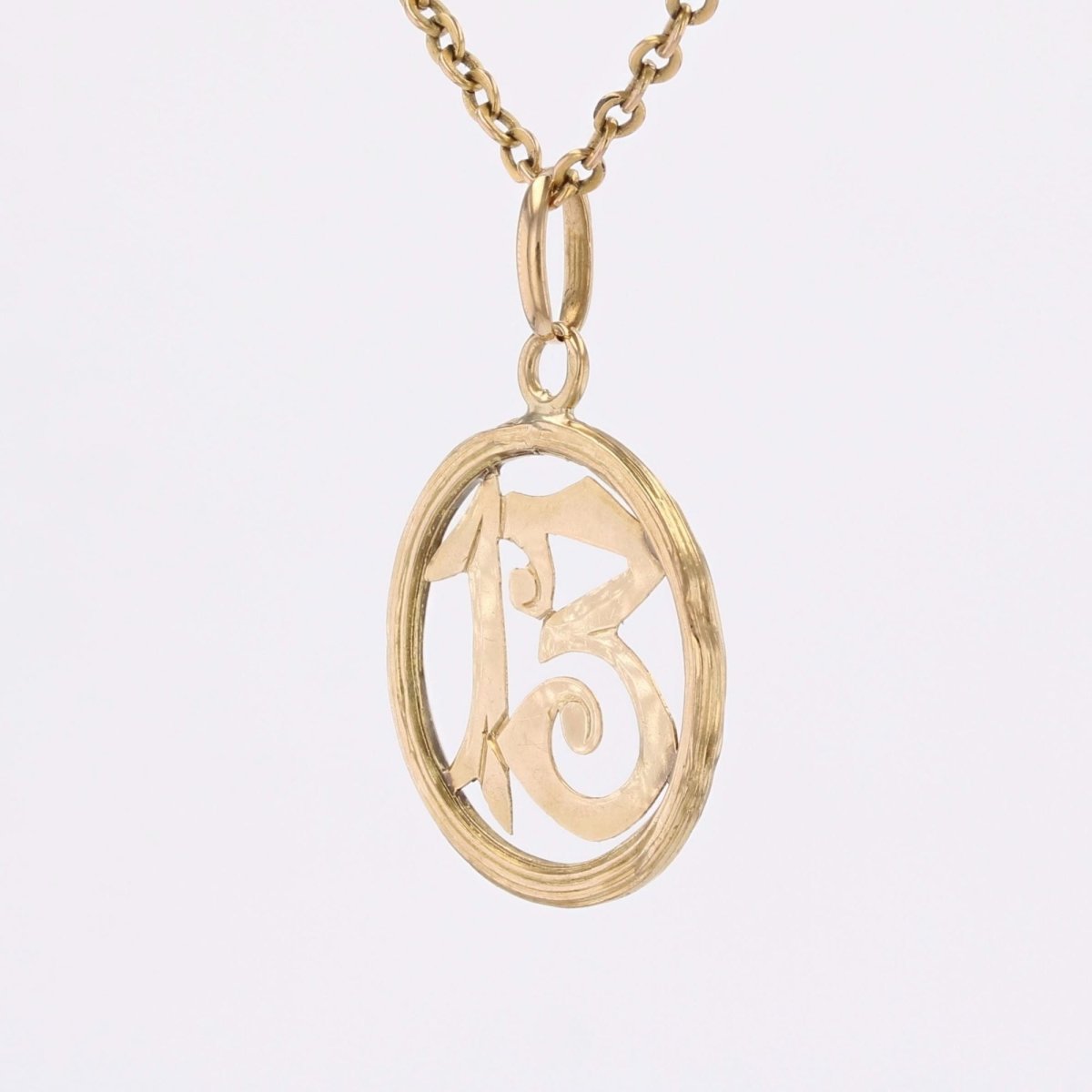 Pendentif ancien chiffre 13 - Castafiore