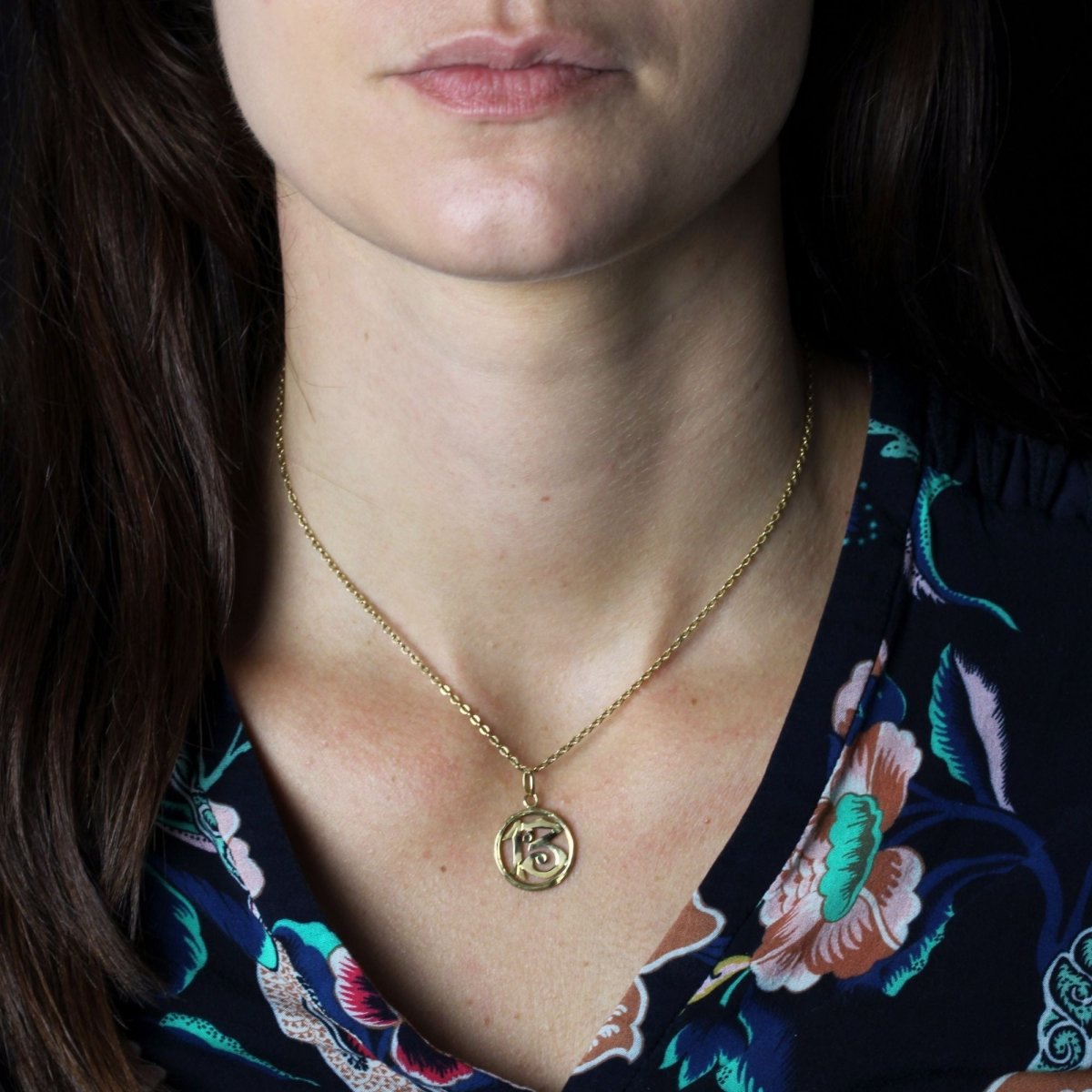 Pendentif ancien chiffre 13 - Castafiore