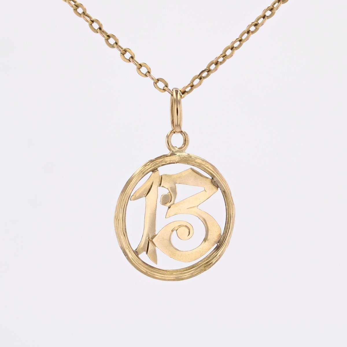 Pendentif ancien chiffre 13 - Castafiore