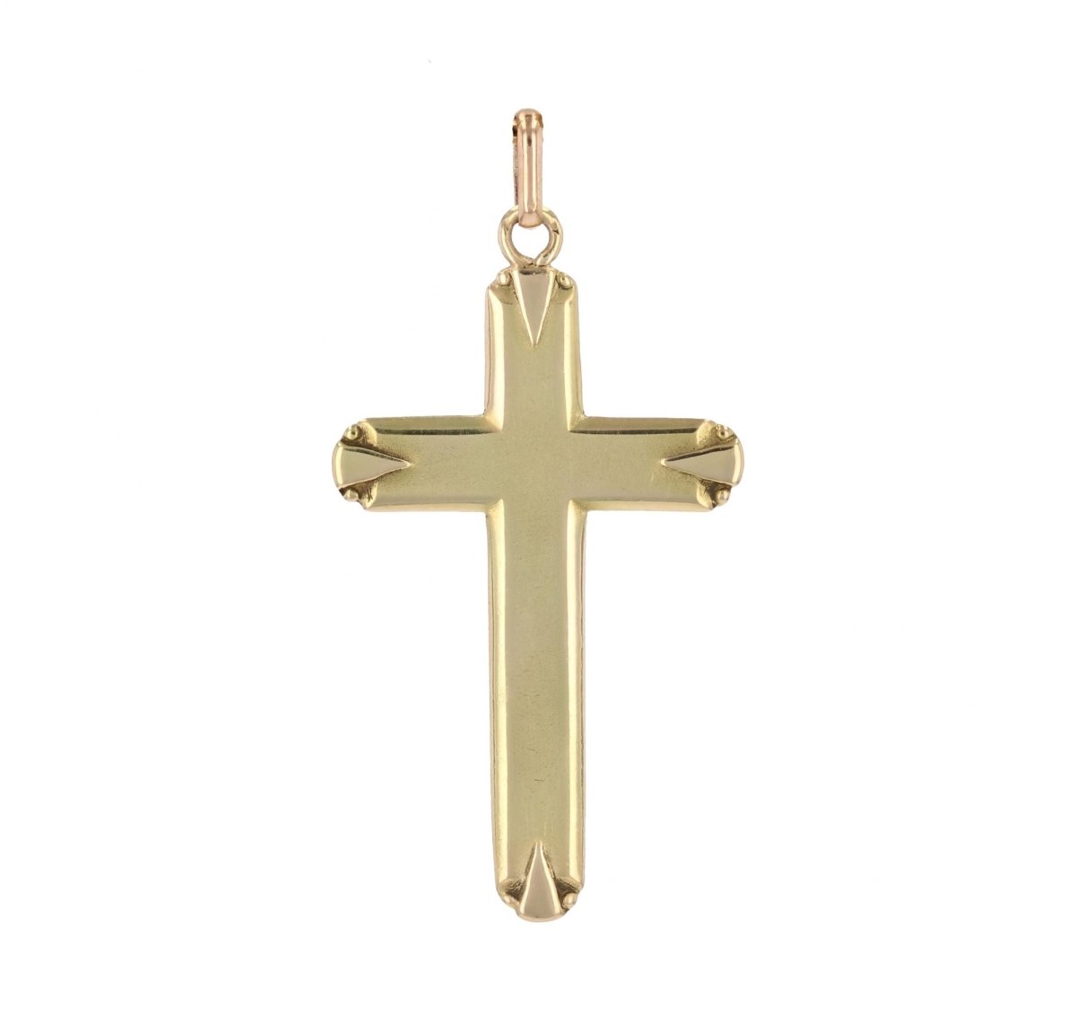 Pendentif ANCIEN Croix en or jaune - Castafiore