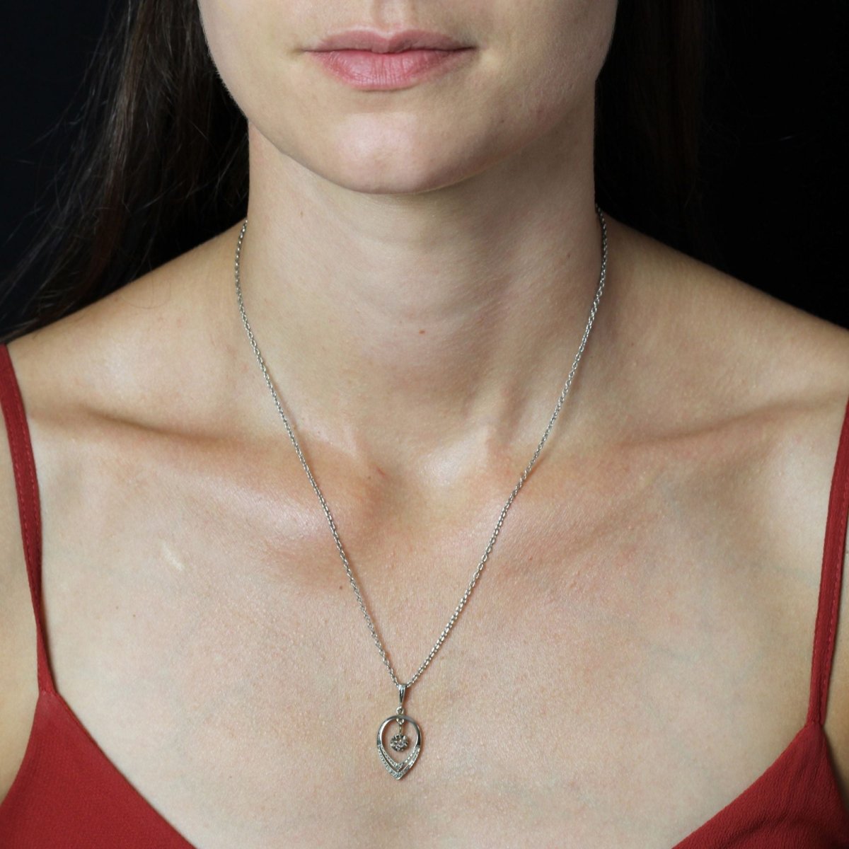 Pendentif ancien diamants - Castafiore