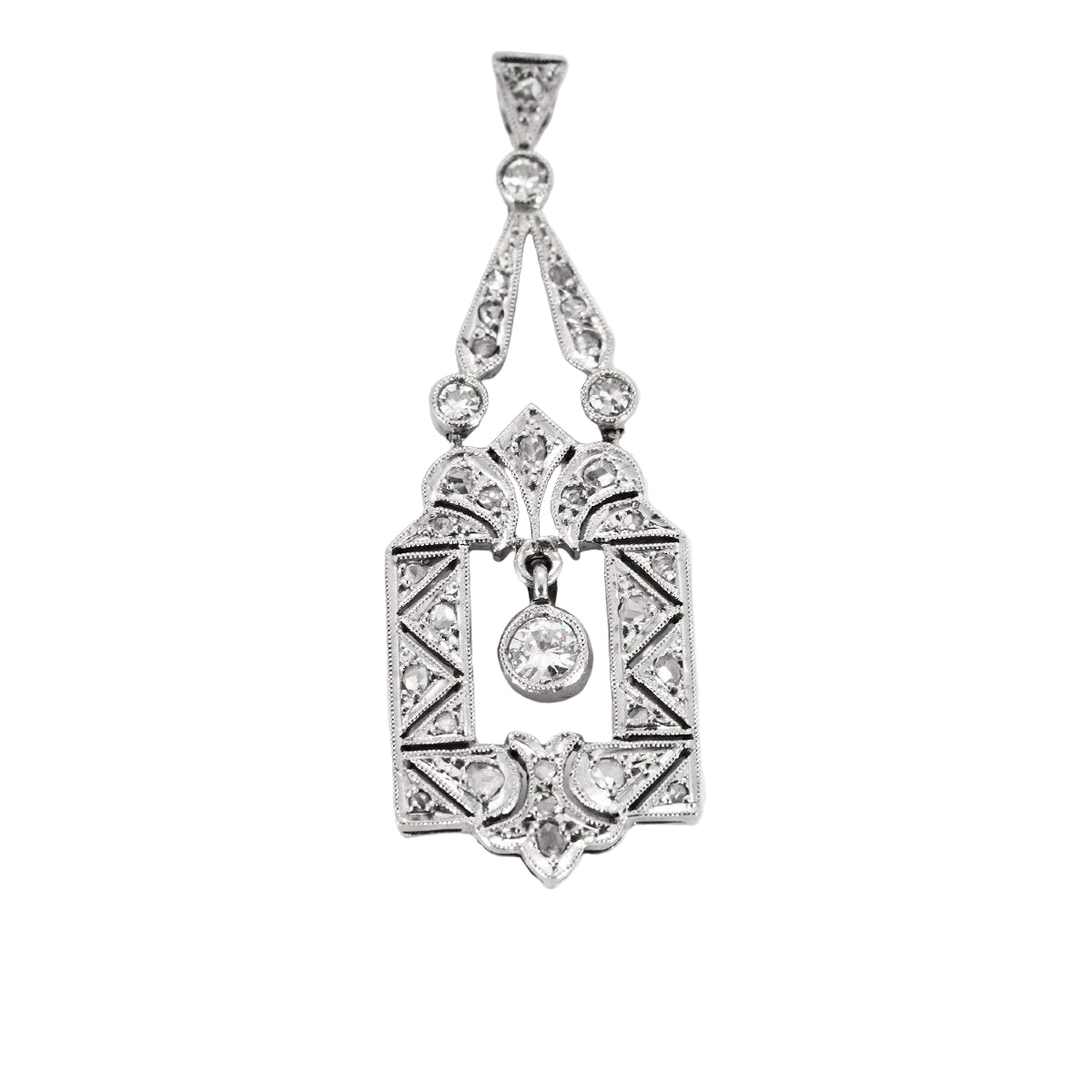 Pendentif Ancien en or jaune et diamants - Castafiore