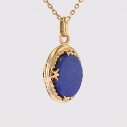 Antique lapis lazuli medallion