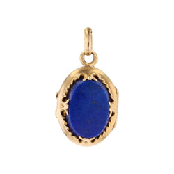 Antique lapis lazuli medallion
