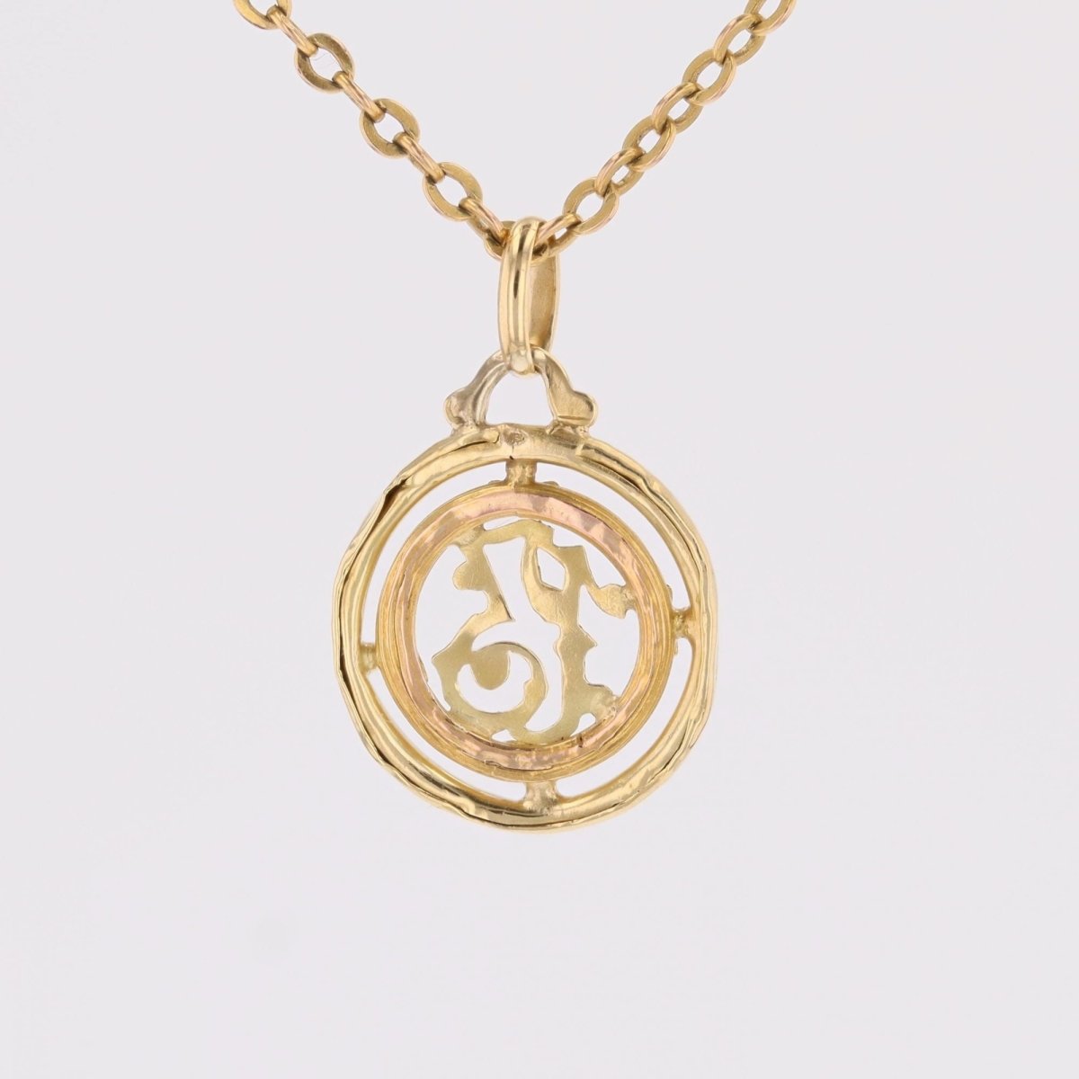 Antique gold pendant number 13