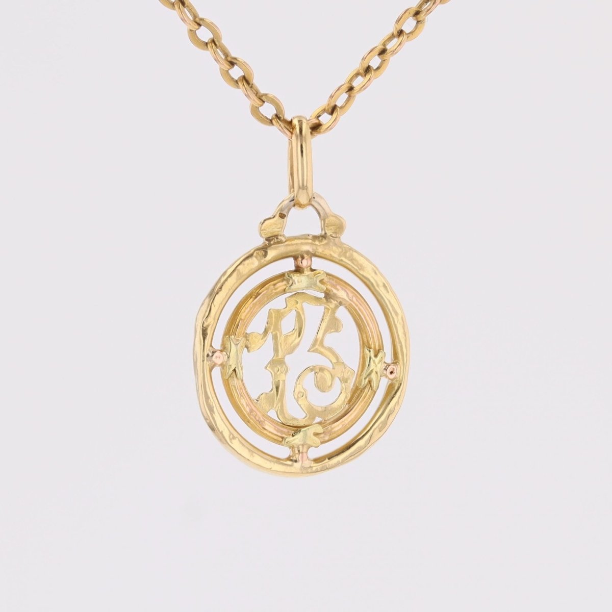 Antique gold pendant number 13