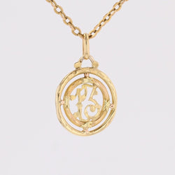 Antique gold pendant number 13