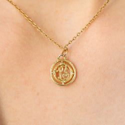 Antique gold pendant number 13