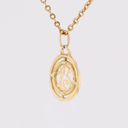 Antique gold pendant number 13
