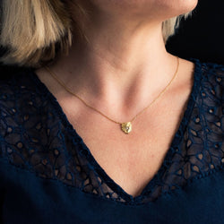 Pendentif ancien hibou et son diamant - Castafiore