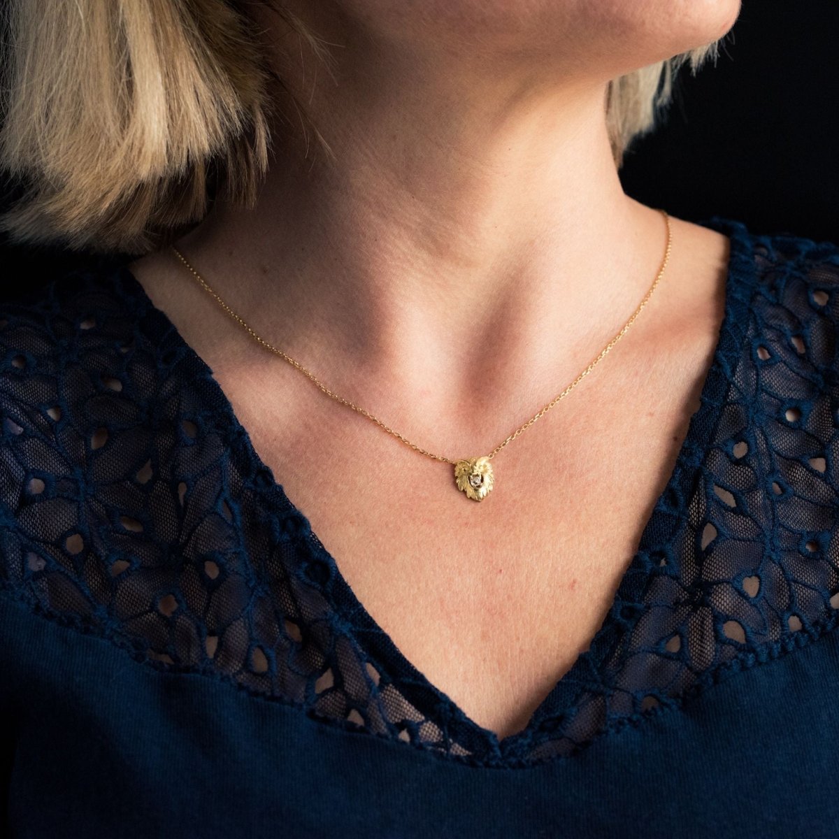 Pendentif ancien hibou et son diamant - Castafiore