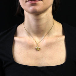 Pendentif ANCIEN Panier en or jaune et perles - Castafiore