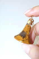 Pendentif ancien sceau or rose et agate - Castafiore