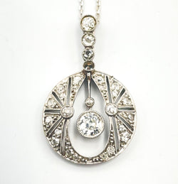 Pendentif Apolline Art Deco en diamants - Castafiore