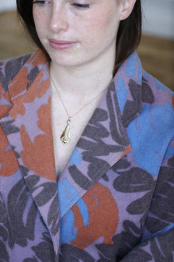 Pendentif Art Déco Diamants Or Jaune et Platine - Castafiore