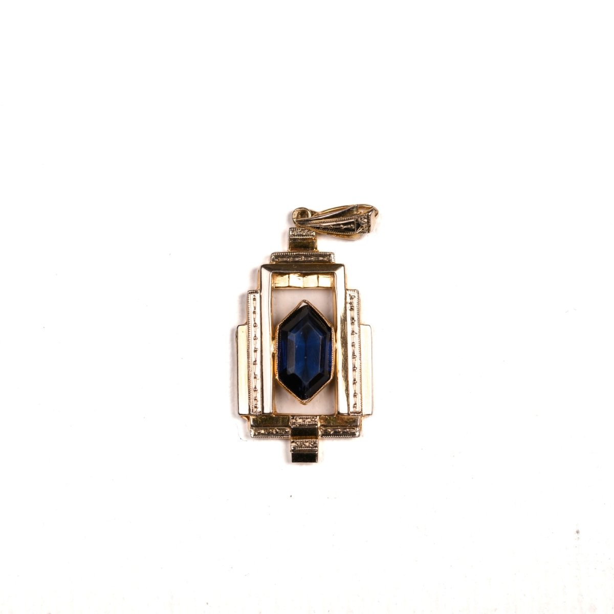 Pendentif Art Déco en or deux tons - Castafiore