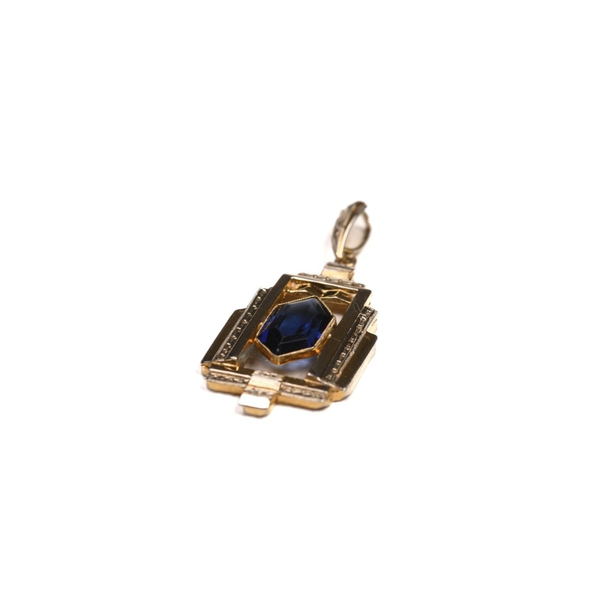 Pendentif Art Déco en or deux tons - Castafiore
