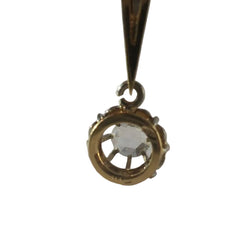 Pendentif Art Déco flèche en or jaune et or blanc et diamants - Castafiore