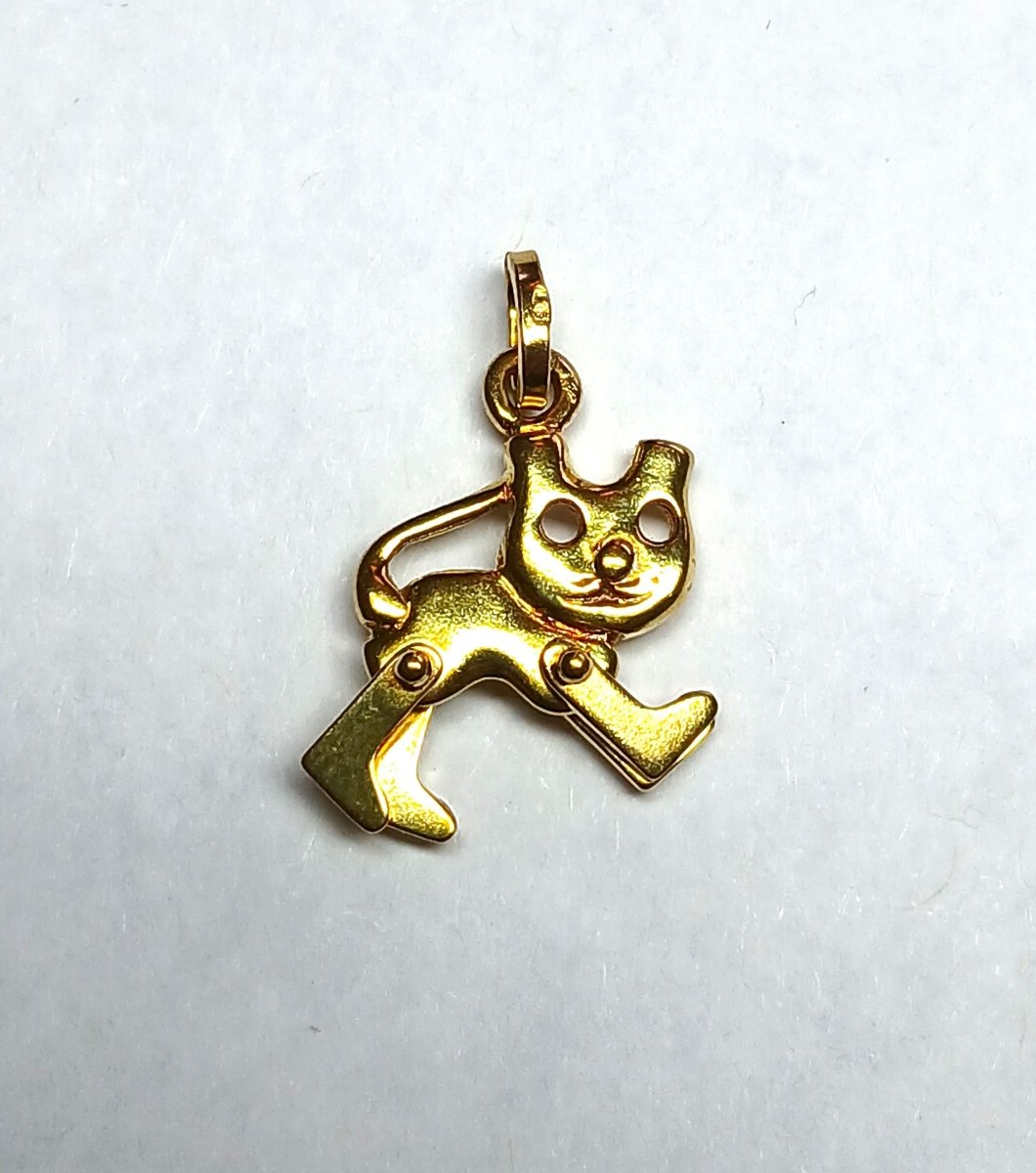 Pendentif articulé chat - Castafiore