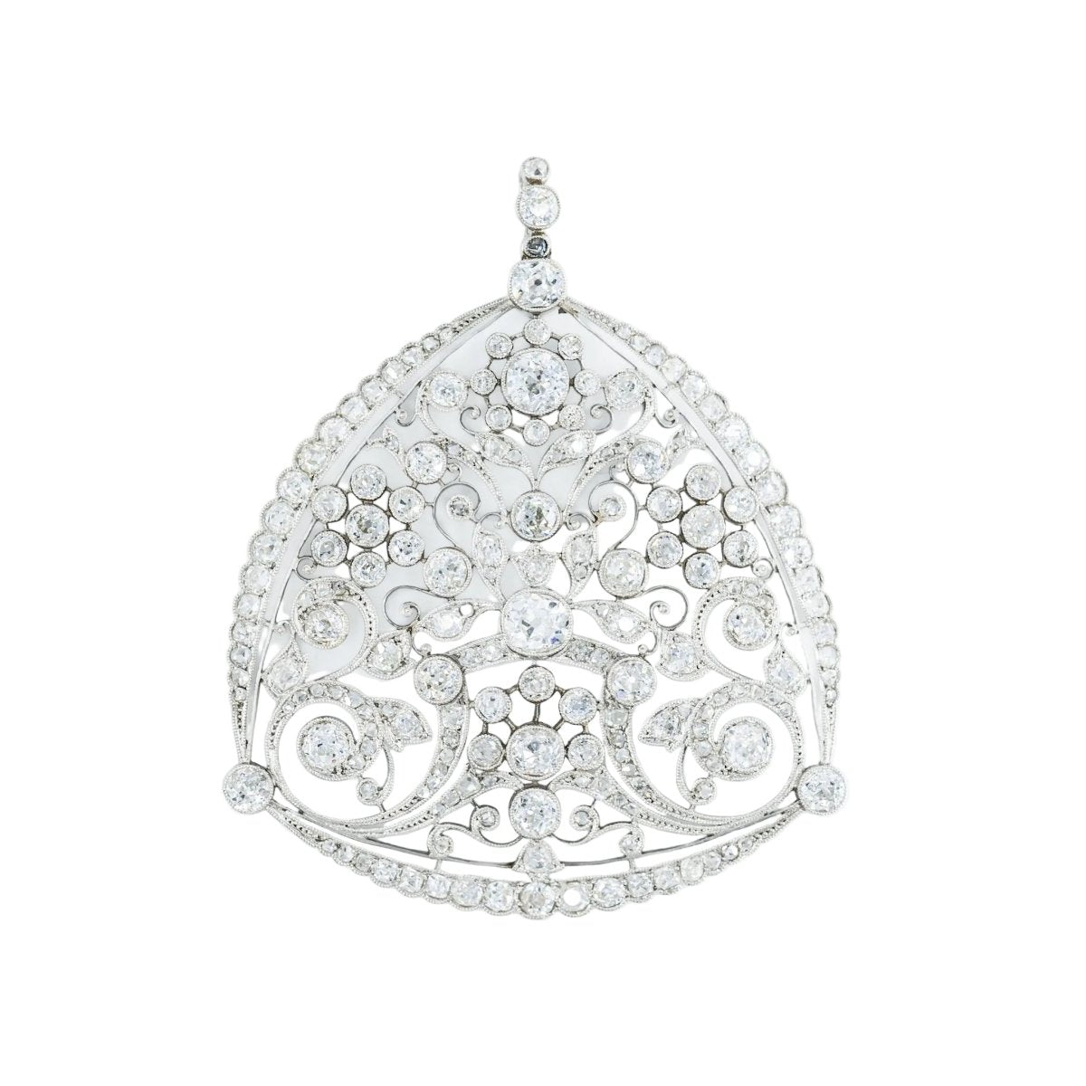 Pendentif AUCOC en platine et diamants - Castafiore