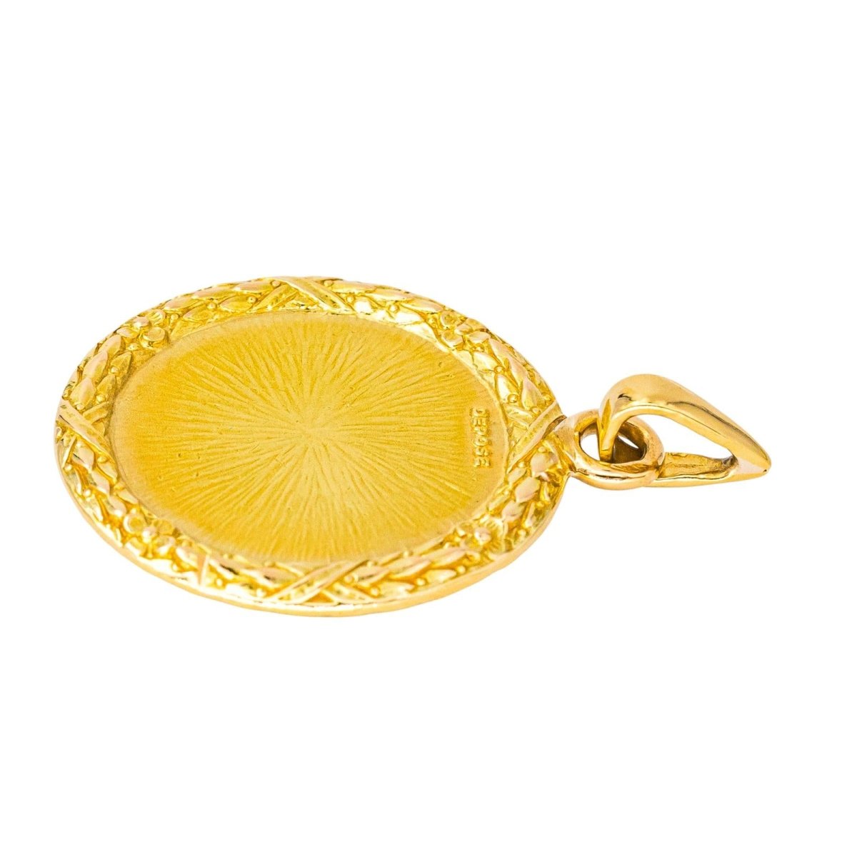 Pendentif AUGIS en or jaune, rubis et diamants - Castafiore