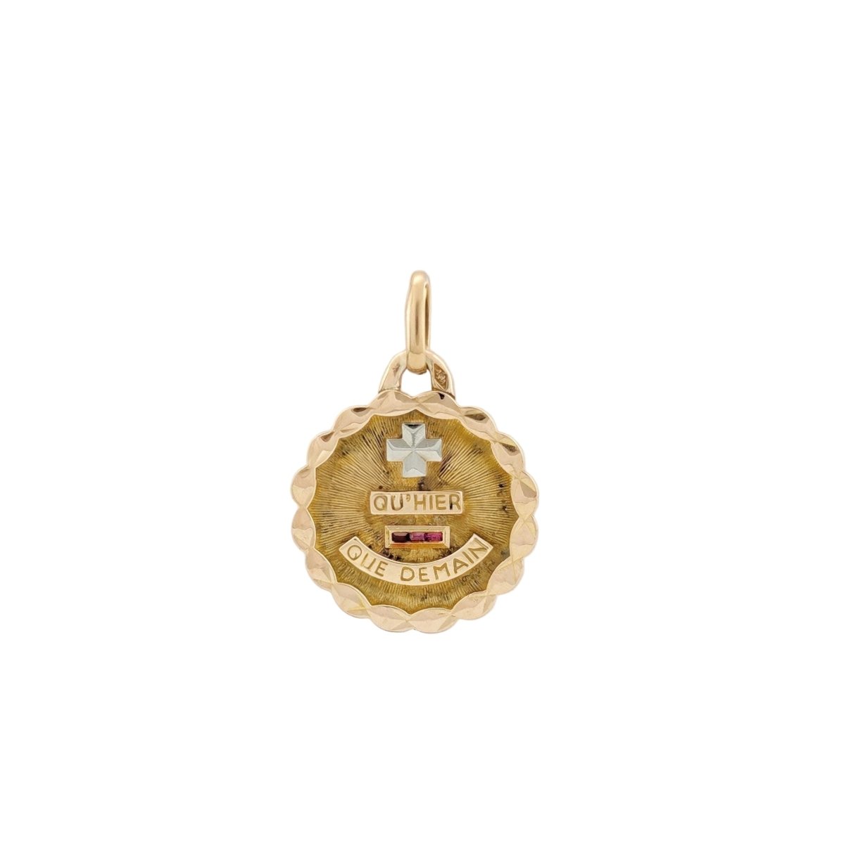 Pendentif AUGIS "Médaille d'Amour" en or jaune - Castafiore