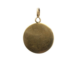 Pendentif AUGIS "Médaille d'amour" en or jaune, diamants, et rubis - Castafiore