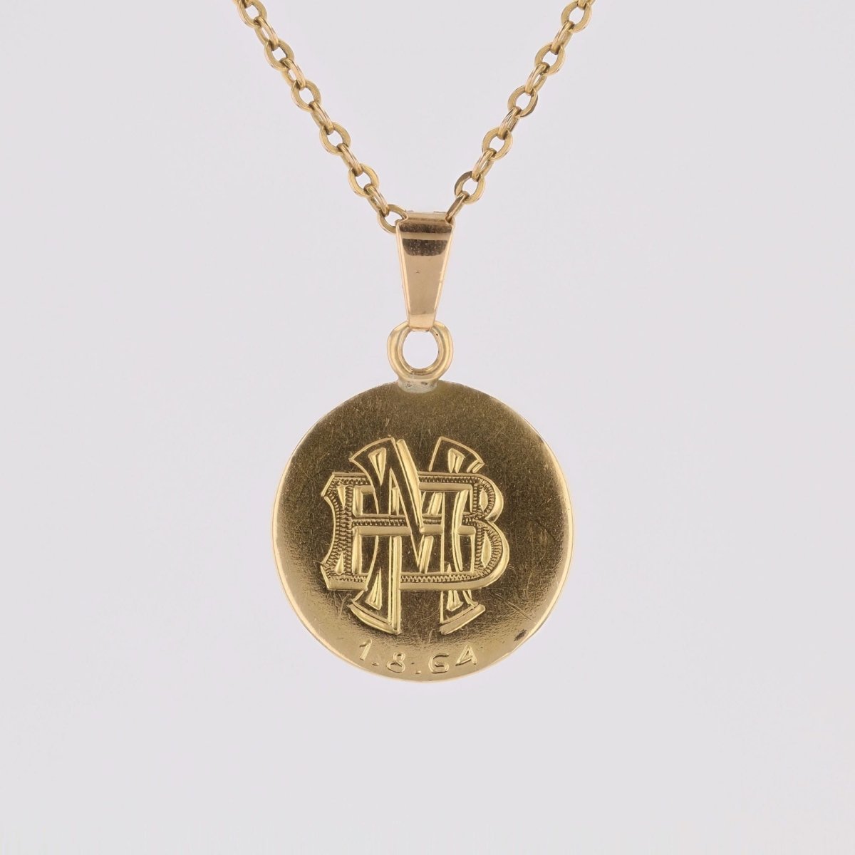 Pendentif AUGIS Médaille en or jaune - Castafiore