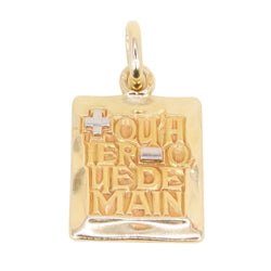 Pendentif AUGIS Plus hier moins demain en or jaune - Castafiore