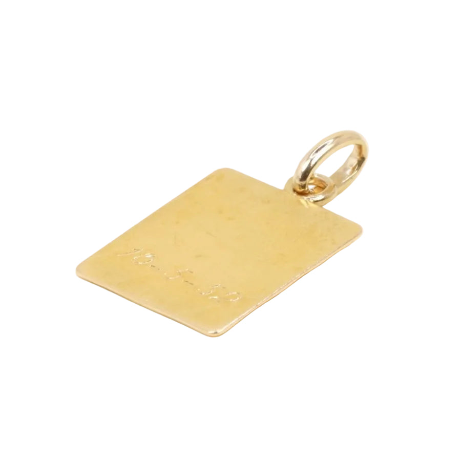 Pendentif AUGIS Plus hier moins demain en or jaune - Castafiore