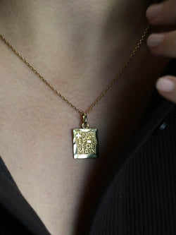 Pendentif AUGIS Plus hier moins demain en or jaune - Castafiore