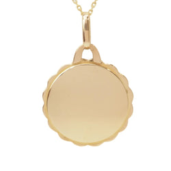 Pendentif AUGIS "Plus qu'hier, moins que demain" en or jaune et rubis - Castafiore