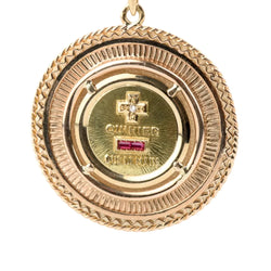 Pendentif AUGIS "+ qu’hier – que demain" en or jaune et rubis - Castafiore