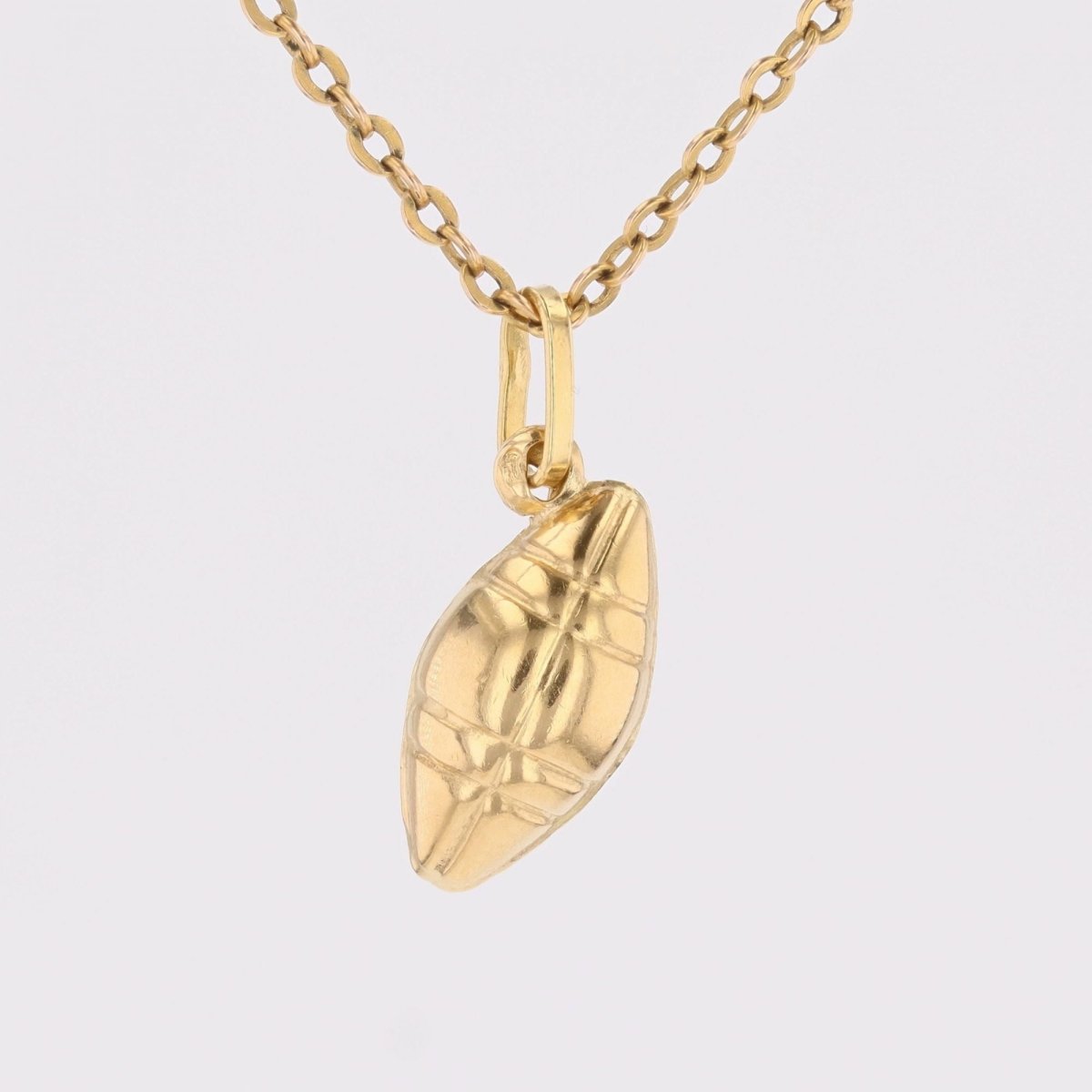Pendant yellow gold american soccer