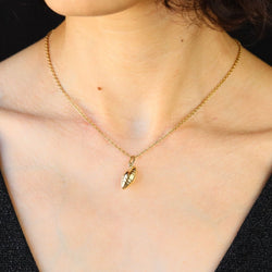 Pendant yellow gold american soccer