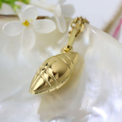 Pendant yellow gold american soccer