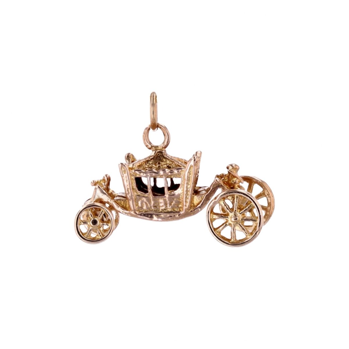 Pendentif Breloque carrosse en or jaune - Castafiore