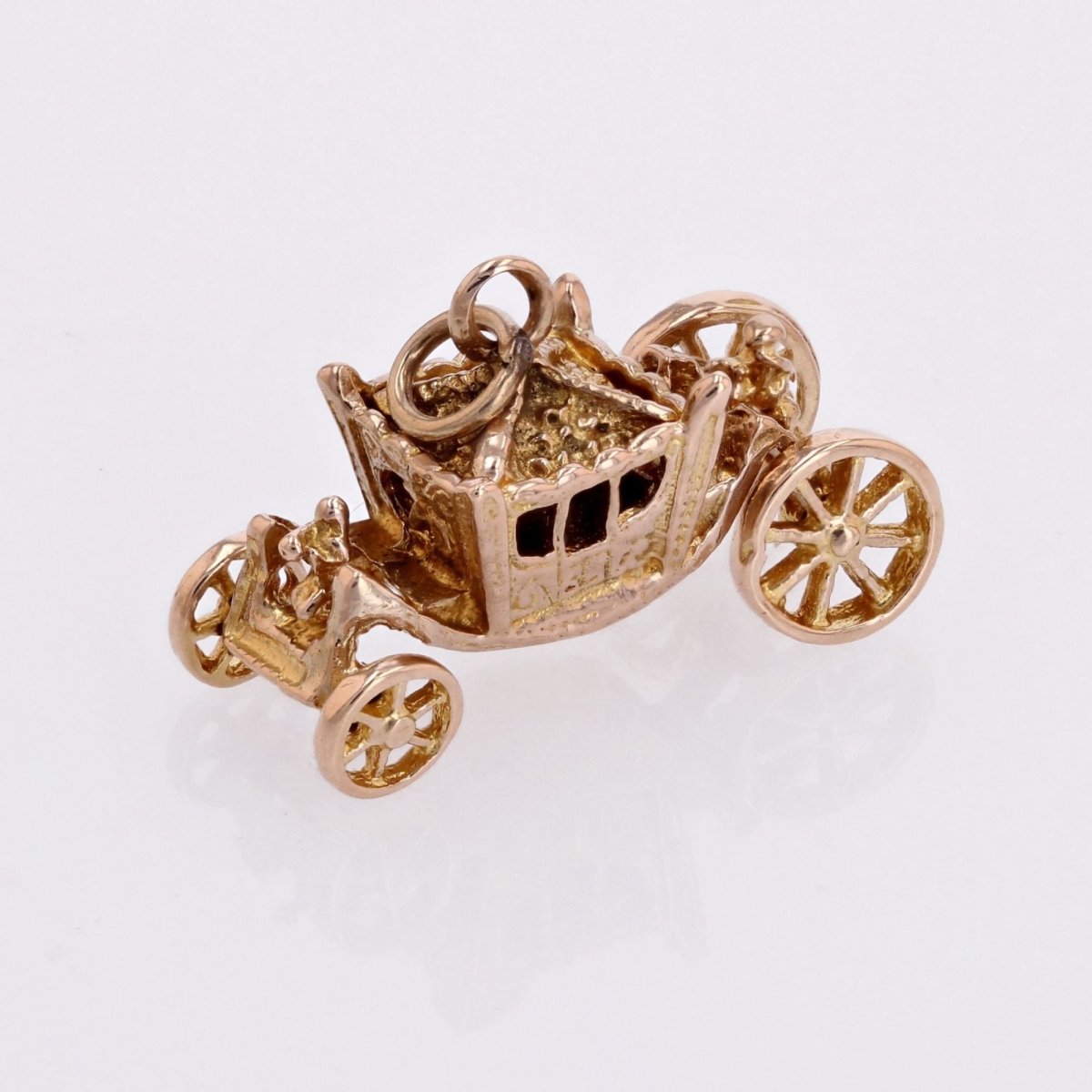 Pendentif Breloque carrosse en or jaune - Castafiore