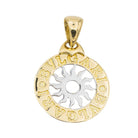 Pendentif BULGARI "Tondo" en or jaune et blanc - Castafiore