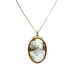 Pendentif Camée en or jaune - Castafiore