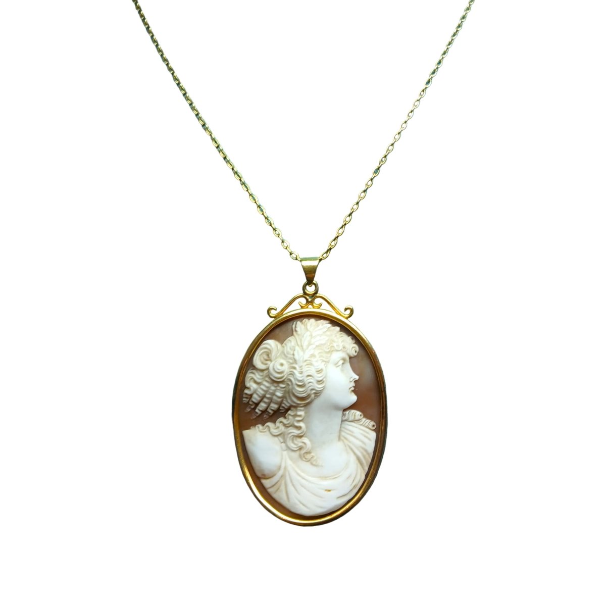 Pendentif Camée en or jaune - Castafiore