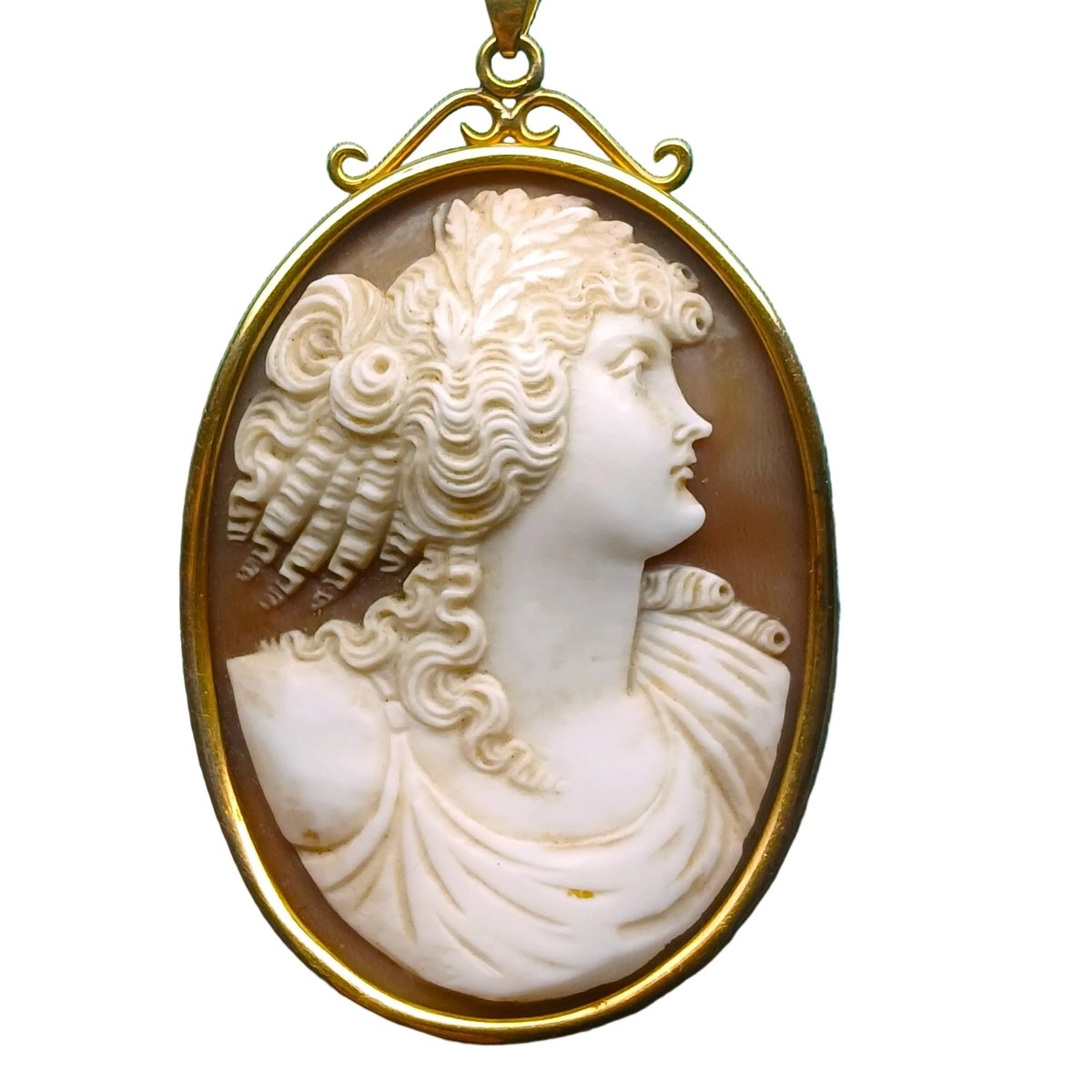 Pendentif Camée en or jaune - Castafiore