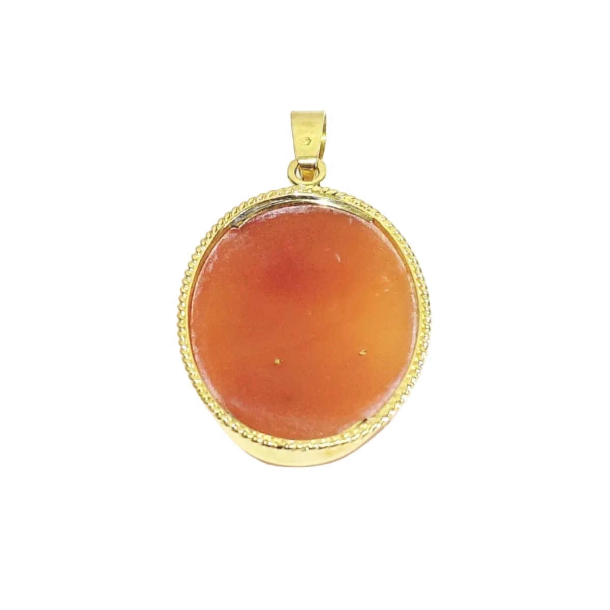 Pendentif Camée en or jaune, coquillage, et diamant - Castafiore