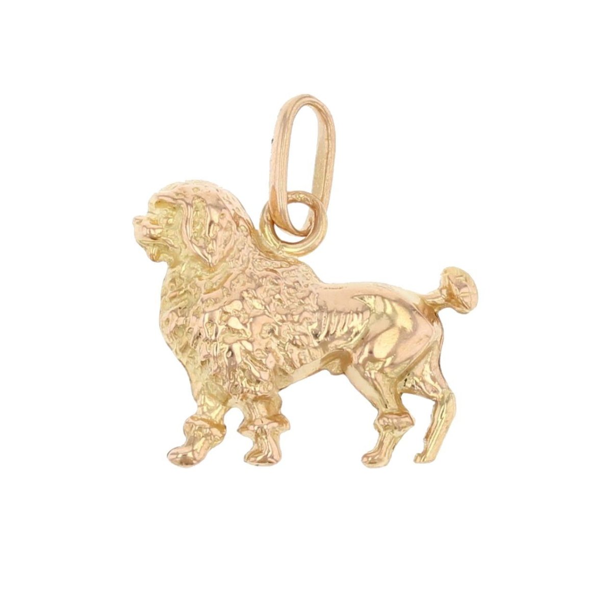 Pendentif caniche en or jaune - Castafiore