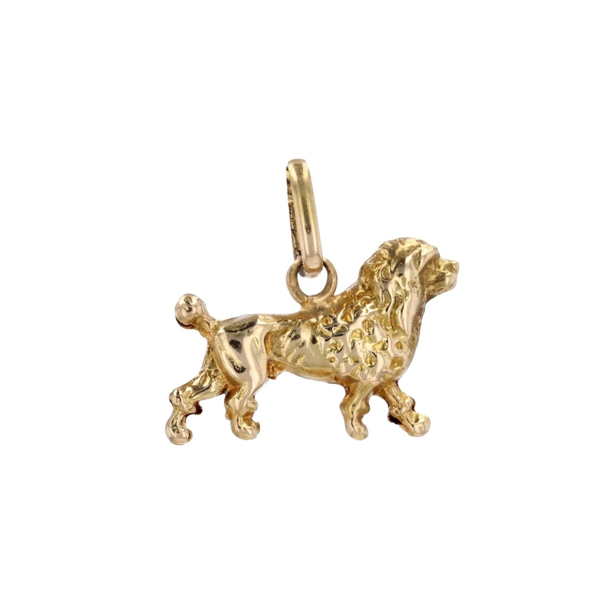 Pendentif caniche or - Castafiore