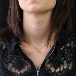 Pendentif caniche or - Castafiore