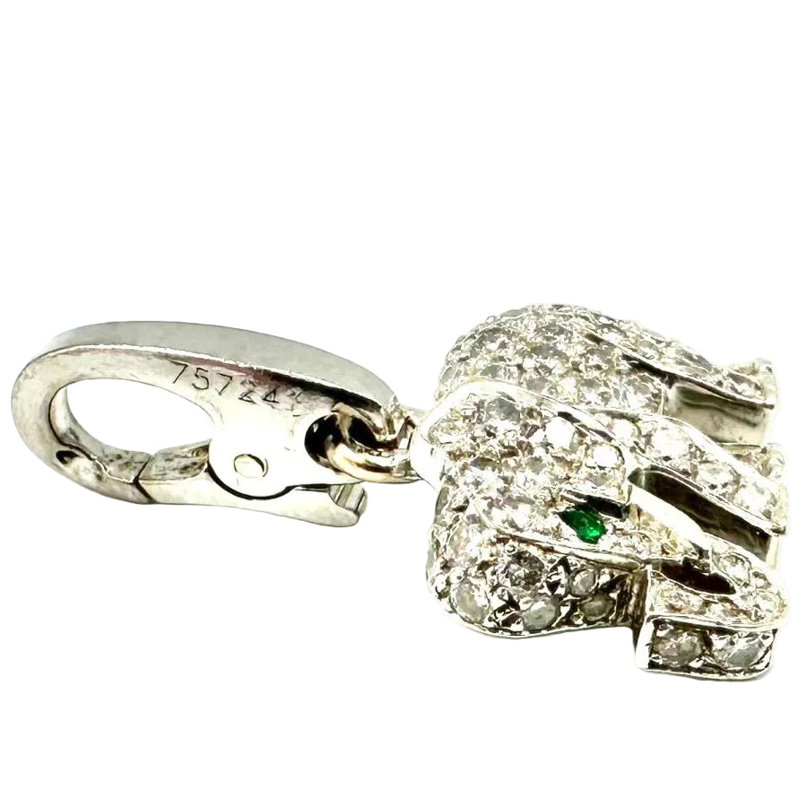 Pendentif CARTIER Charm's en or blanc et diamants - Castafiore